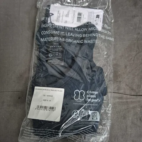 BAGGED LNDR MUSCLE TANK TOP – MARINE (RECYCLED FABRIC) – SIZE S-M