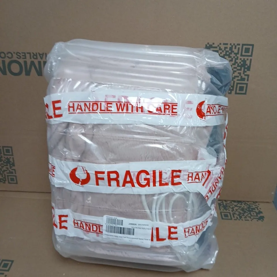 COZEE HOME FAMILY SIZED FAUX FUR & VELVETSOFT HEATED THROW 