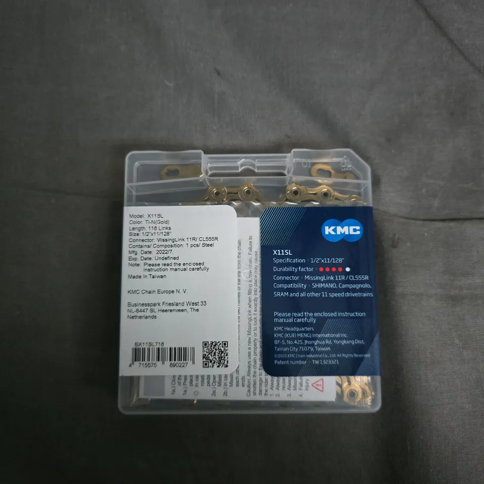 KMC X11SL 11-Speed Hollow Pin Chain Links – Gold, 11-link