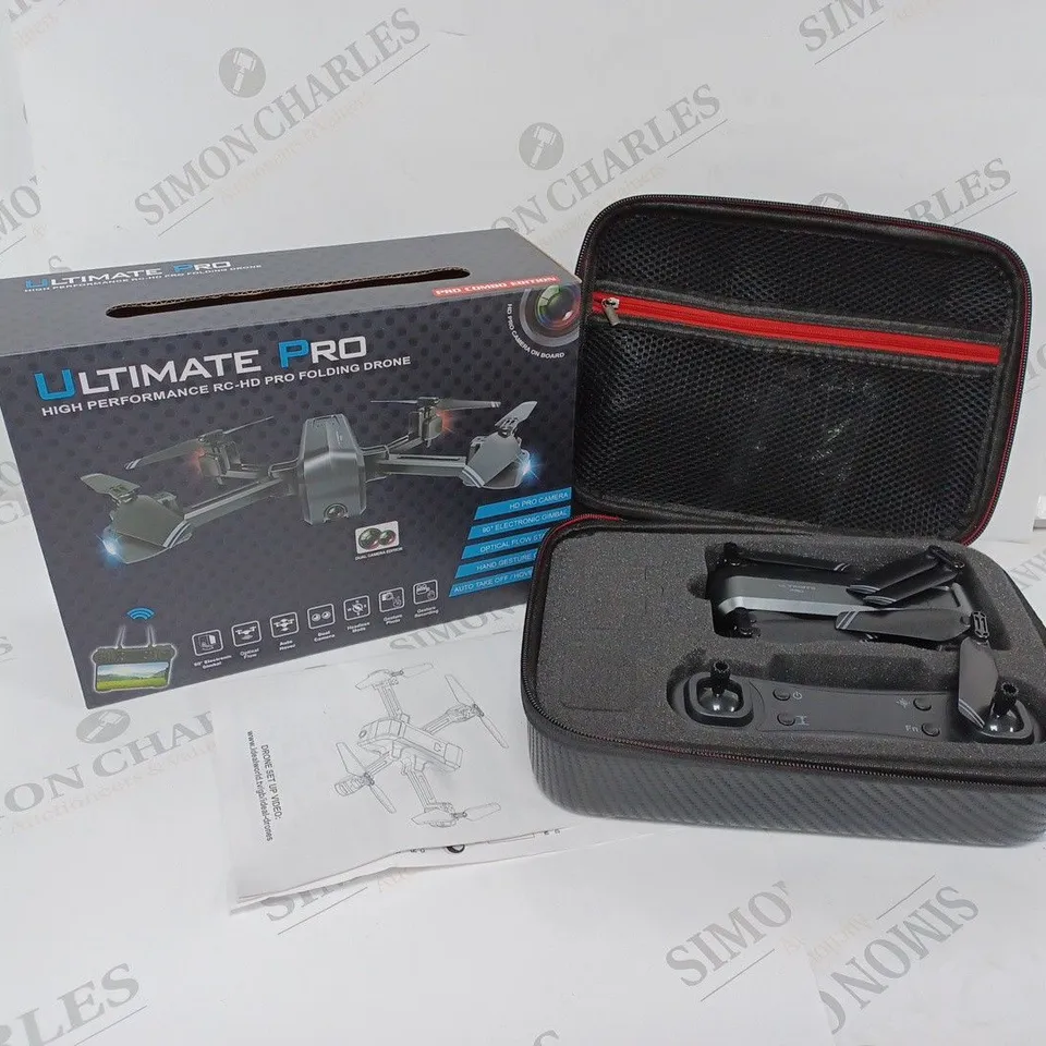 BOXED ULTIMATE PRO HIGH PERFROMANCE RC-HD PRO FOLDING DRONE