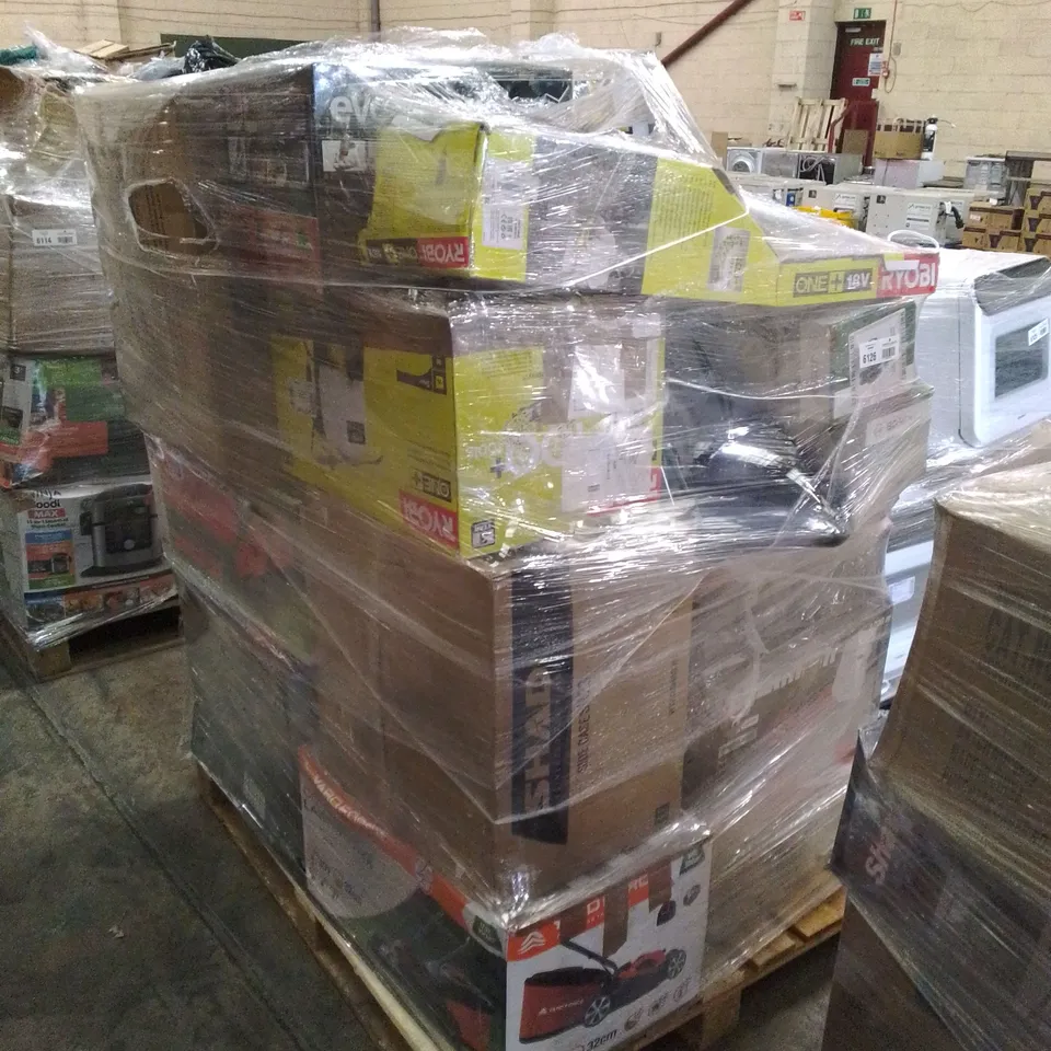 PALLET OF APPROXIMATELY 25 UNPROCESSED RAW RETURN HOUSEHOLD AND ELECTRICAL GOODS TO INCLUDE;