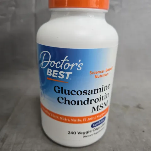 DOCTOR'S BEST GLUCOSAMINE CHONDROITIN MSM DIETARY SUPPLEMENT – 240 VEGGIE CAPSULES