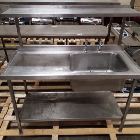 COMMERCIAL STAINLESS STEEL SINK 1400×645MM