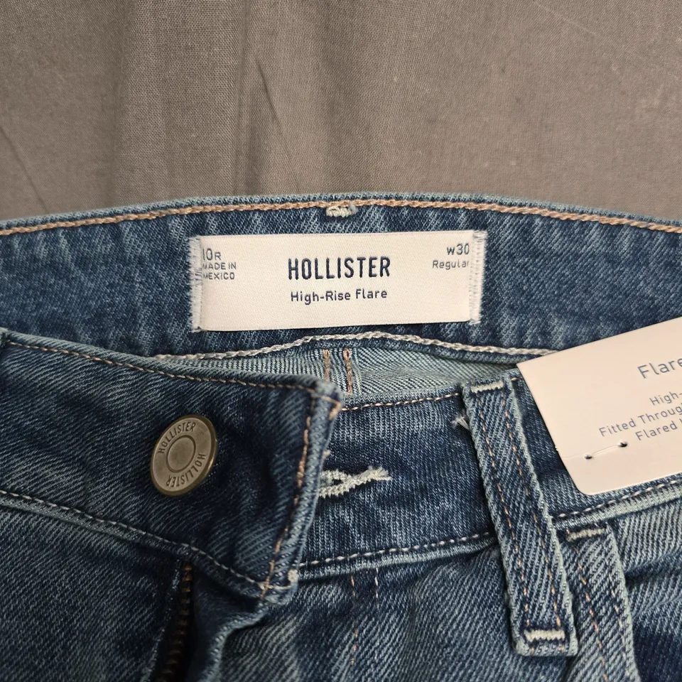 HOLLISTER HIGH RISE FLARE JEANS 30W