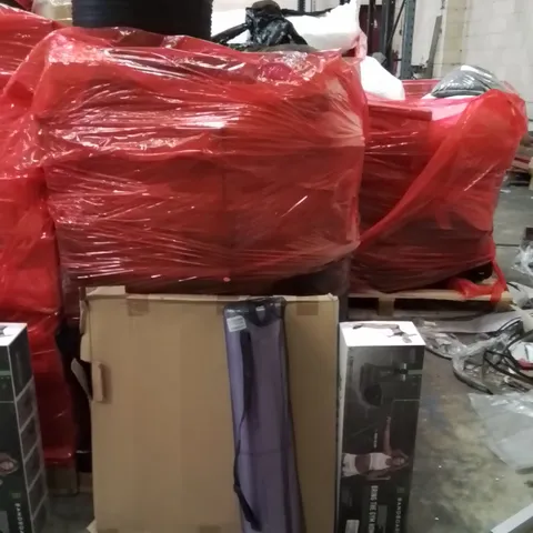 PALLET OF ASSORTED HOUSEHOLD GOODS AND PRODUCTS TO INCLUDE;LED CEILING PANEL,YOGA MAT,SPORT BANDS