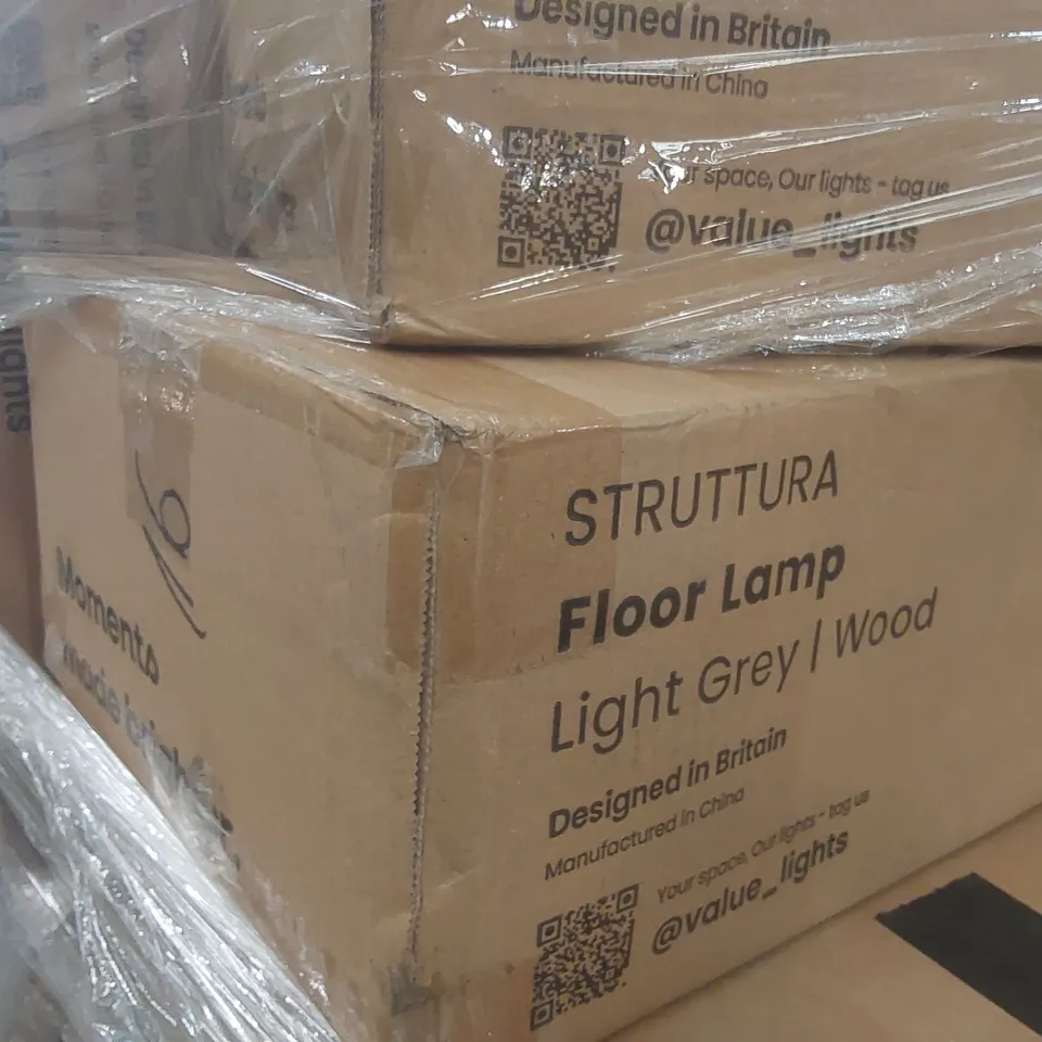 PALLET CONTAINING A VERY LARGE QUANTITY OF ASSORTED DESIGNER LIGHTING PRODUCTS