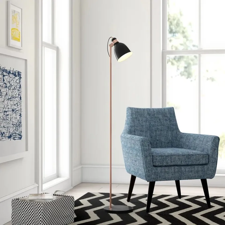 A BOXED AZALEA 141CM TASK FLOOR LAMP