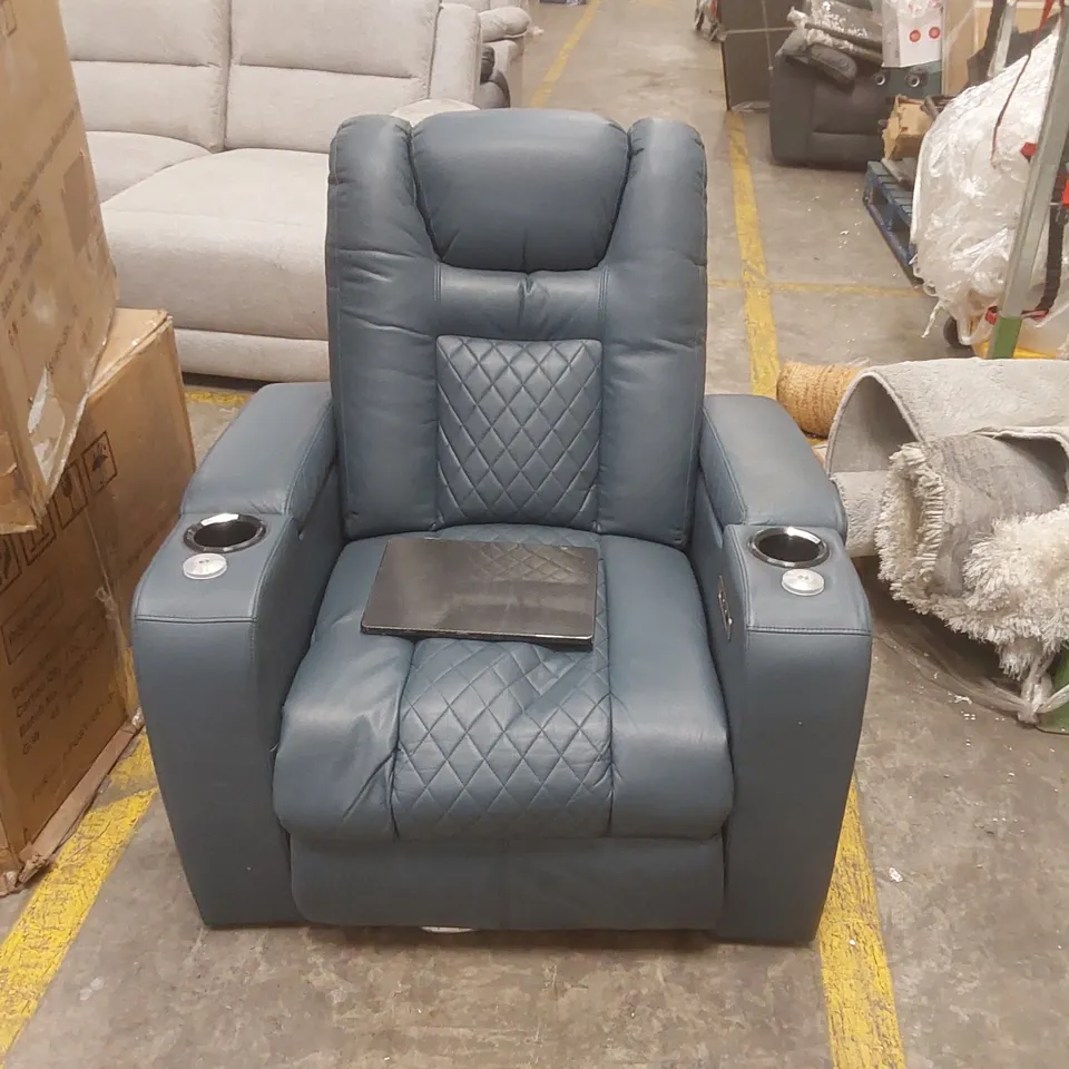 QUALITY DESIGNER FAUX LEATHER ELECTRIC RECLINER