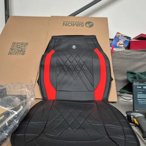 BLACK AND RED CAR SEAT COVERS 