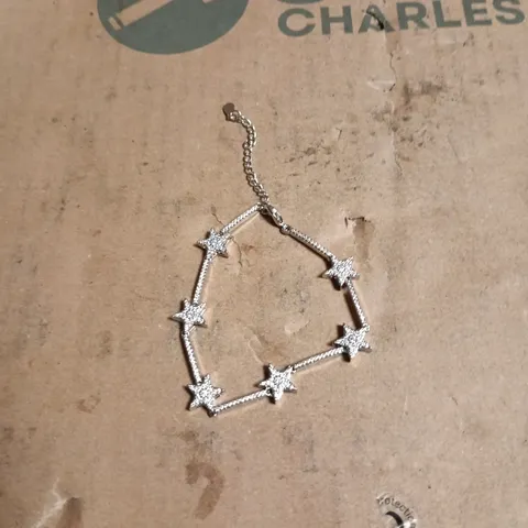 LUNA CHARLES SILVER STAR BRACELET BOXED