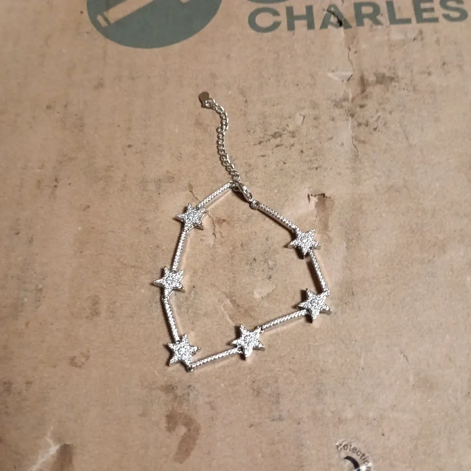 LUNA CHARLES SILVER STAR BRACELET BOXED