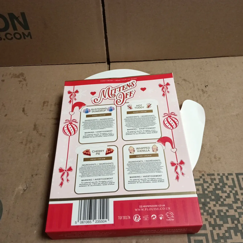 PLOUISE MITTENS OFF HAND CREAM GIFT SET (4 ITEMS)