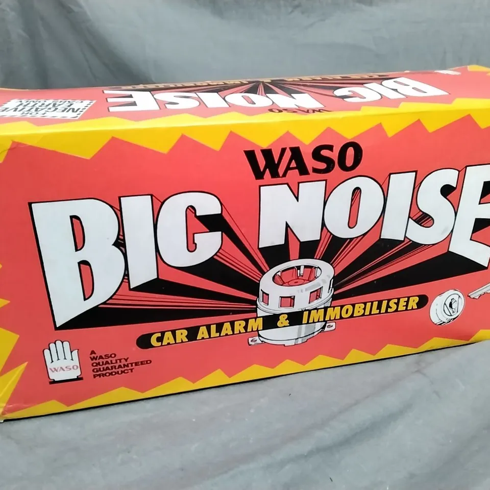 BOXED WASO BIG NOISE CAR ALARM & IMMOBILISER 