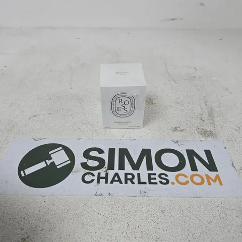 BOXED AND SEALED CLEAR DIPTYQUE ROSES SCENTED CANDLE 190G