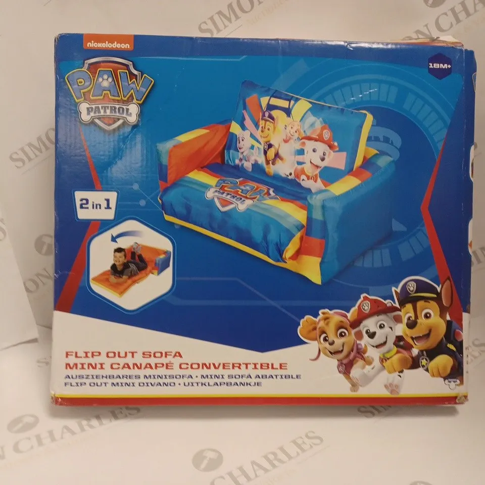 BOXED PAW PATROL FLIP OUT MINI SOFA  RRP £24.99