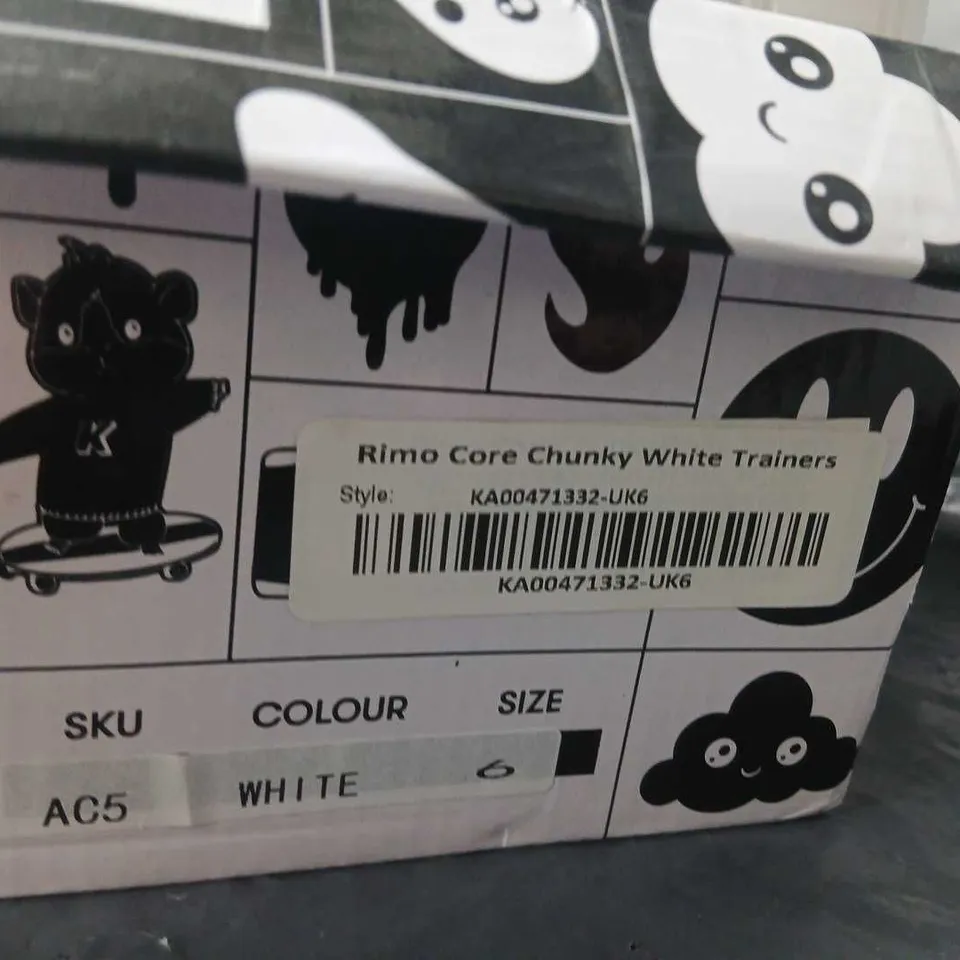 KOI RIMO CORE CHUNKY WHITE TRAINERS – UK 4