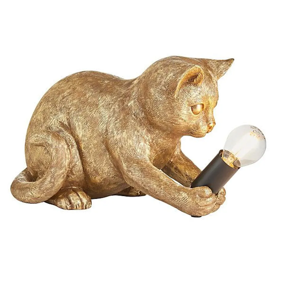 BOXED LUMINOSA KITTEN TABLE LAMP MATT BLACK, 1x E14 (1 BOX)