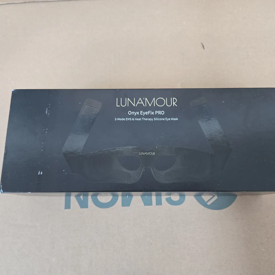 LUNAMOUR ONYX EYEFIX PRO – SILICONE EYE MASK, 2-MODE EMS & HEAT THERAPY (BOXED)