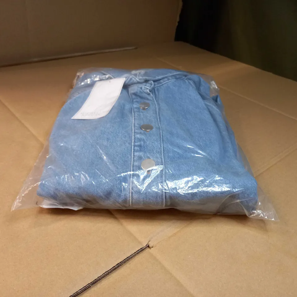 PACKAGED MICHELLE KEEGAN BLUE DENIM DRESS - SIZE 14