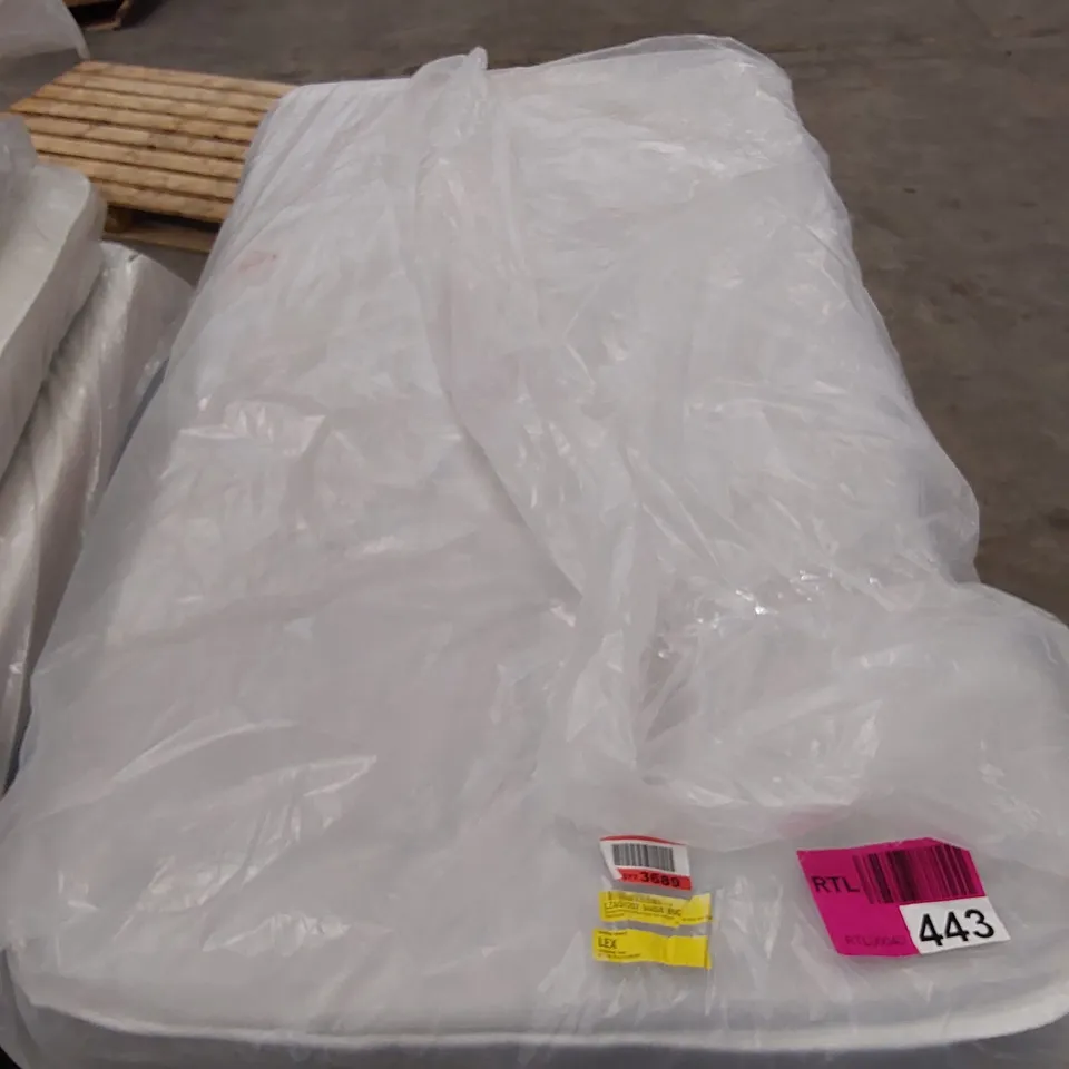 QUALITY BAGGED 3FT SINGLE HYBRID MEMORY NATURAL OPEN COIL MATTRESS