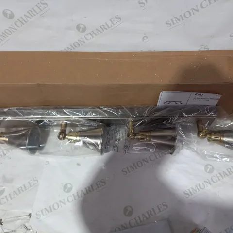 BOXED EDO ANTIQUE CHROME/BRASS EFFECT 4 LT BAR PENDANT