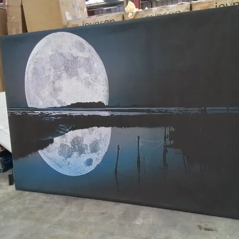MOON OVER THE WATER LARGE CANVAS ART