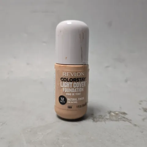 BOX OF APPROXIMATELY 75 REVLON COLORSTAY LIGHT COVER FOUNDATION 130 PORCELAIN 