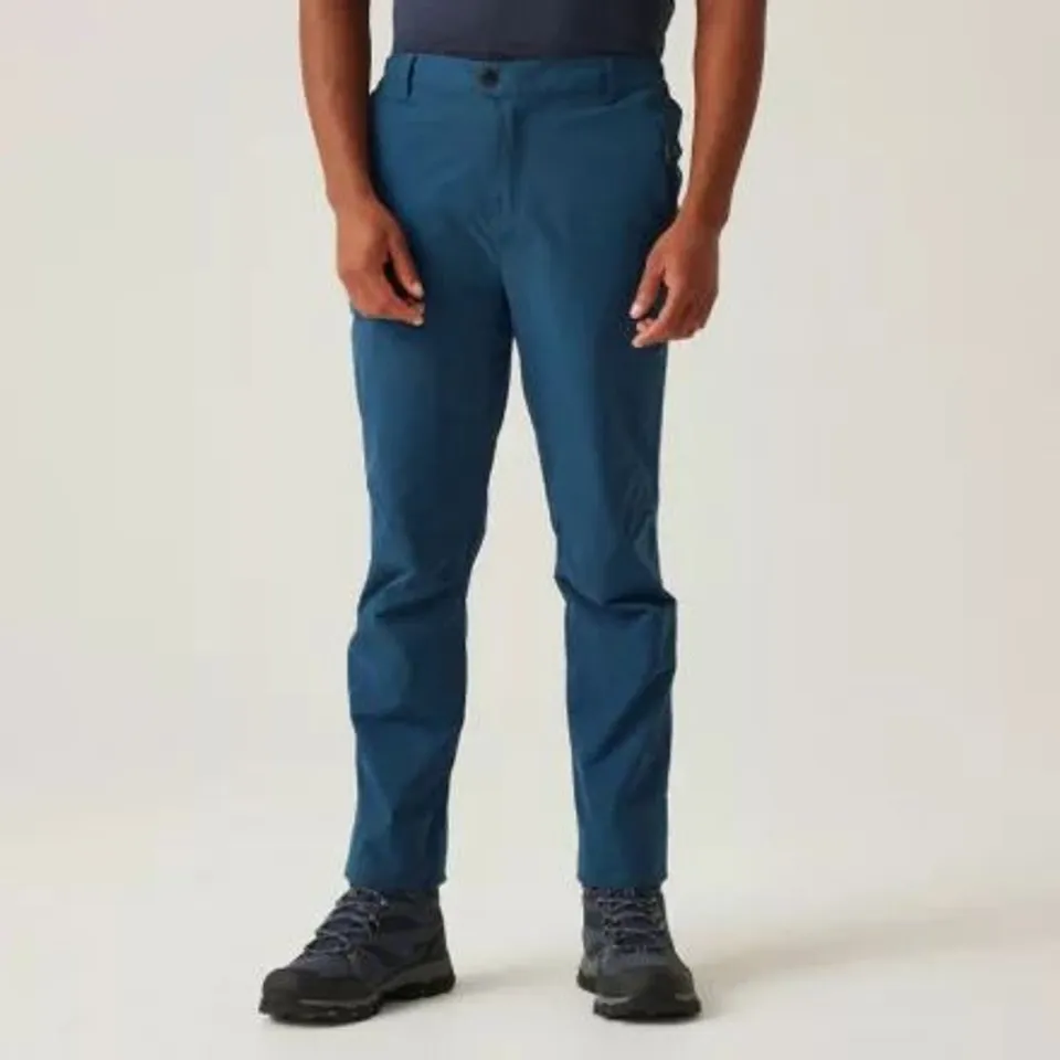 BRAND NEW REGATTA HIGHTON TRS II MEN'S HIKING PANTS + 2CM EXTENSION BLUE UK 30"
