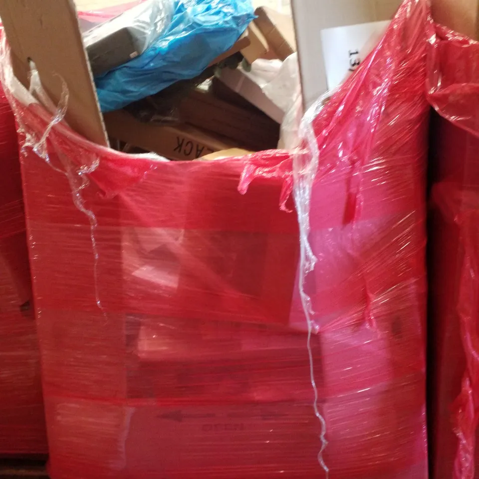 PALLET CONTAINING ASSORTED PRODUCTS INCLUDING HEATED BLANKET, WALL CLOCK, RETRACTABLE SAFETY GATE, KNITTING MACHINE & DEHUMIDIFIER 