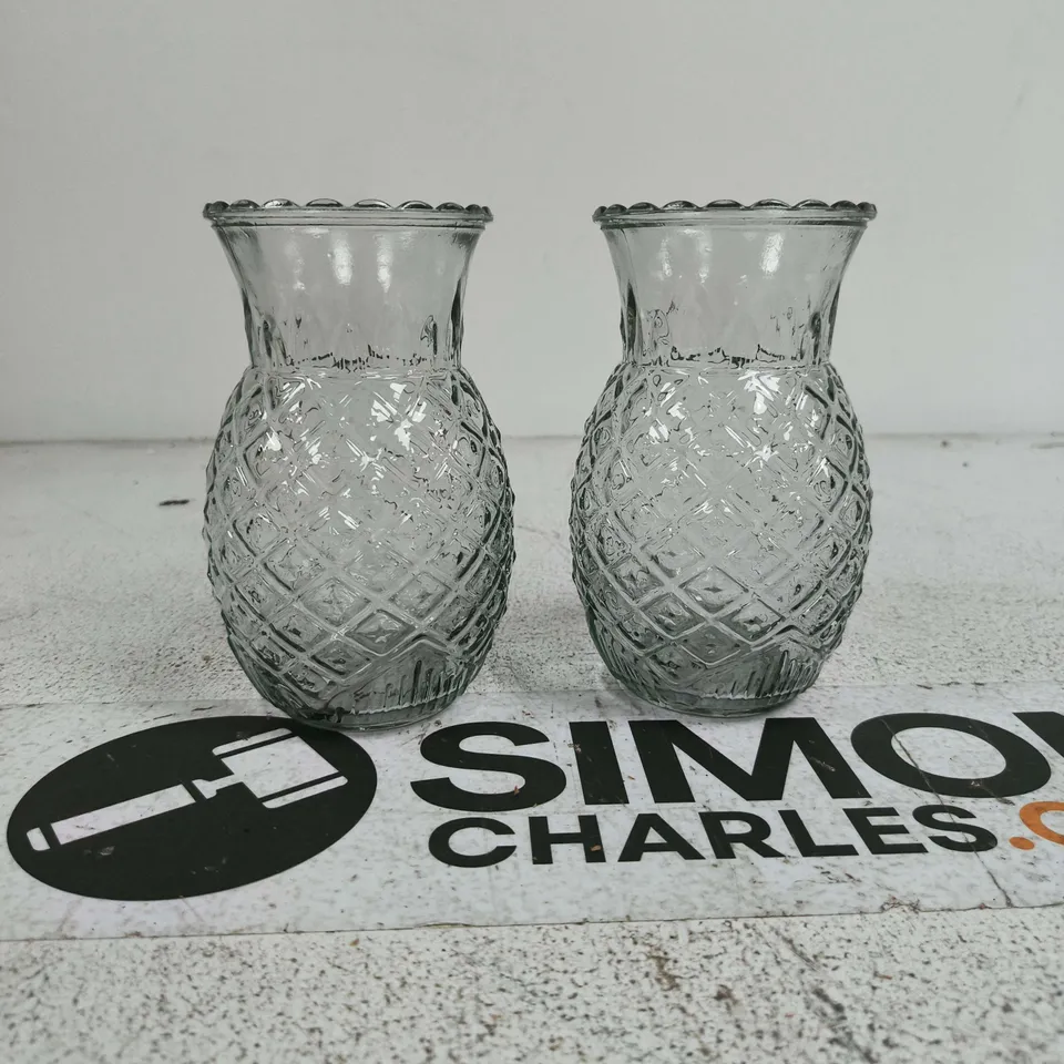 SET OF 2 PINEAPPLE GLASSES