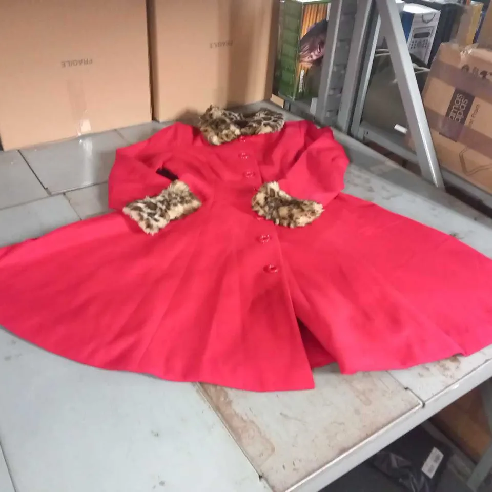 4  HELL BUNNY RED COATS IN ASSORTED SIZES