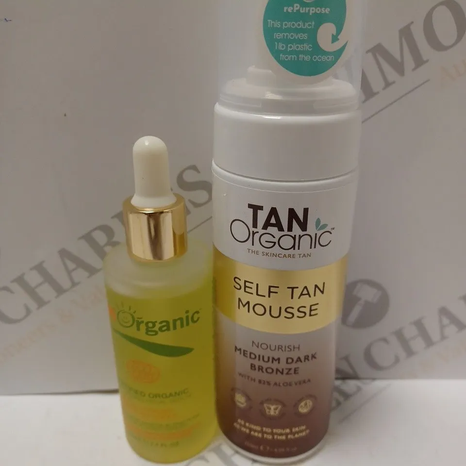 BOXED TAN ORGANIC SELF TAN MOUSSE SET