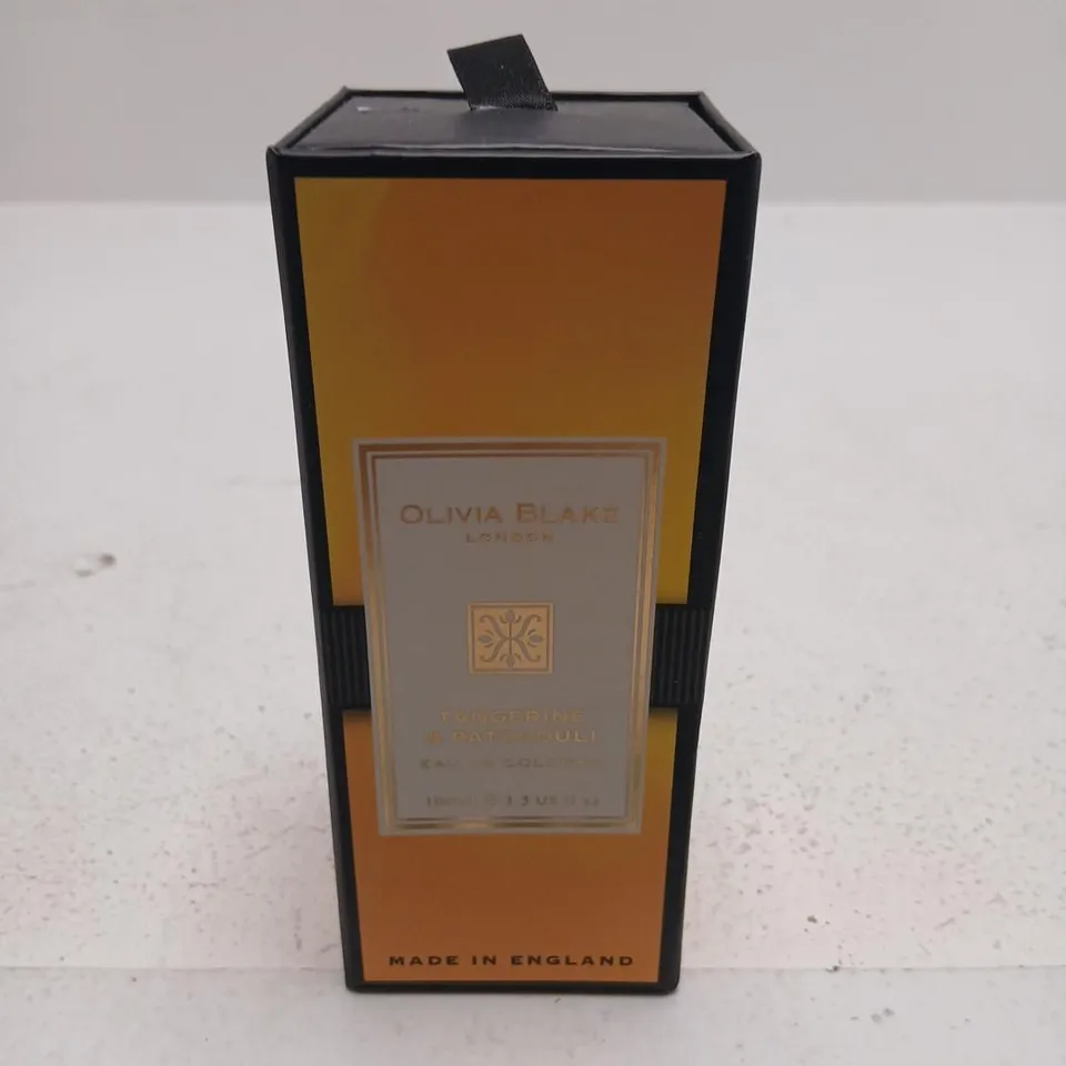 BOXED OLIVIA BLAKE LONDON TANGERINE AND PATCHOULI EAU DE COLOGNE 100ML