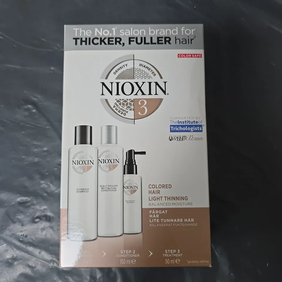 NIOXIN COLOURED HAIR LIGHT THINNING BALANCED MOISTURE KIT