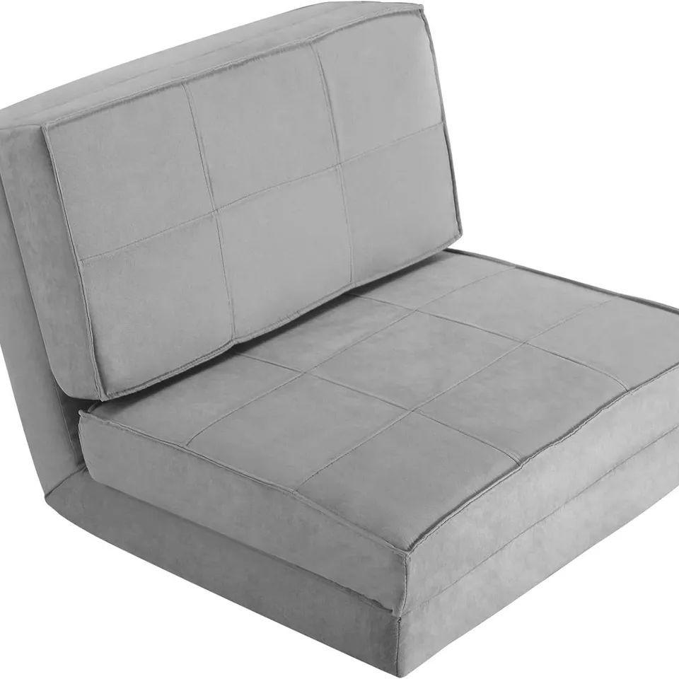 BOXED COSTWAY CONVERTIBLE LOUNGER FOLDING SOFA SLEEPER BED - BLACK