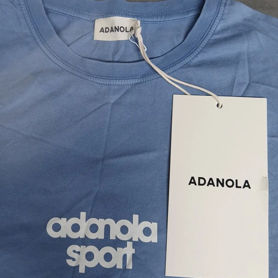 ADANOLA BLUE CREW T-SHIRT - M