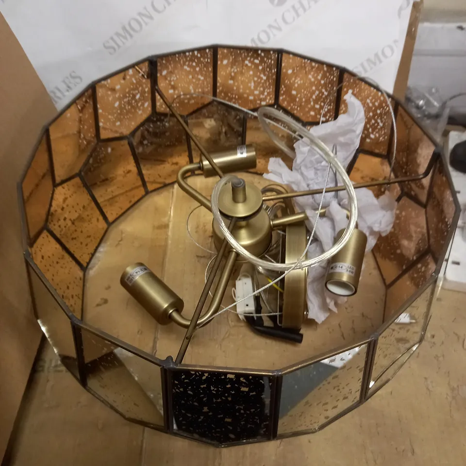 ROMY MIRRORED GLASS PENTAGON 