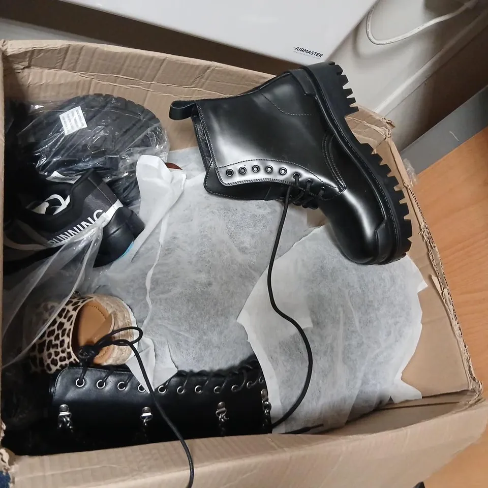 LARGE QUANTITY OF ASSORTED DESIGNER SHOES AND FOOTWEAR