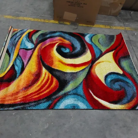 FIGURE MULTICOLOURED RUG // SIZE: 133 X 190cm