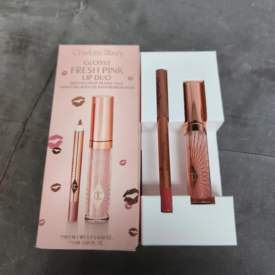 CHARLOTTE TILBURY GLOSSY FRESH PINK LIP DUO – MINI LIP CHEAT