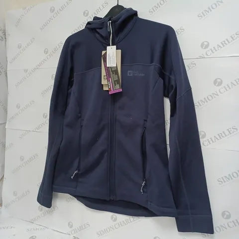 JACK WOLFSKIN JACKET SIZE MEDIUM - NAVY 