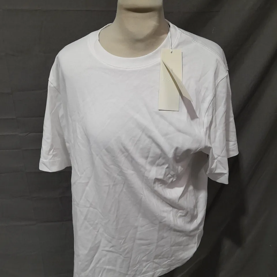 ARKET WHITE BLANK T-SHIRT - SMALL
