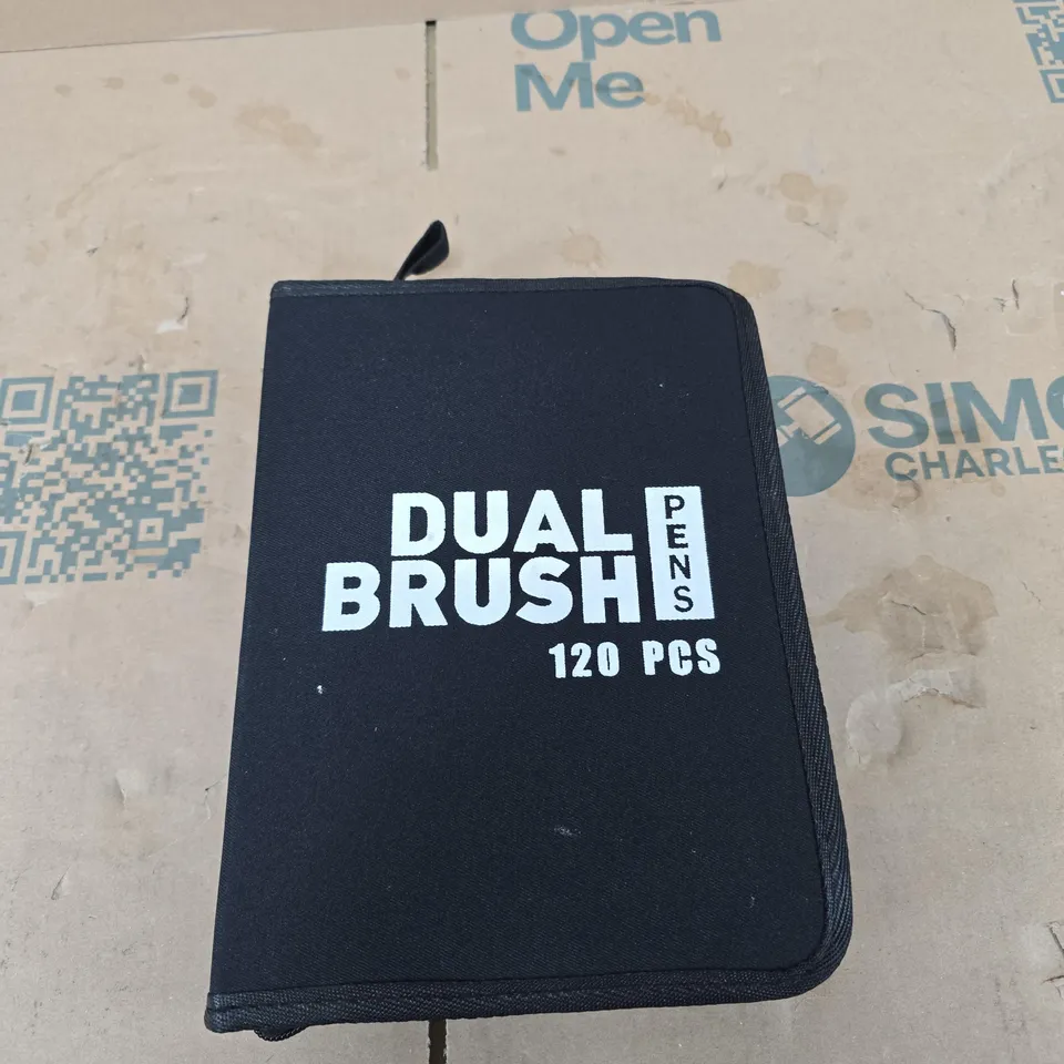 DUAL BRUSH PENS SET – 120 PCS IN ZIP CASE