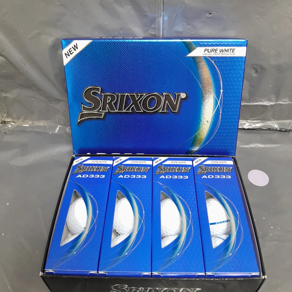 BOXED SRIXON AD333 2024 GOLF BALLS WHITE