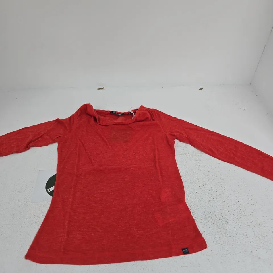 REGATTA GREAT OUTDOORS RED LONG-SLEEVE TOP – UK 10