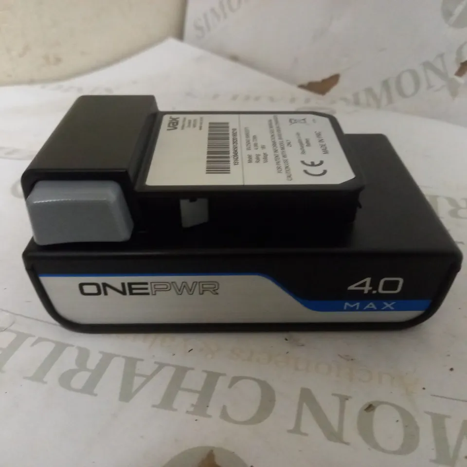 VAX ONEPWR 4.0AH MAX BATTERY