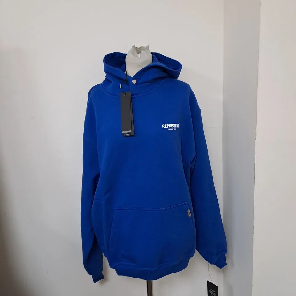 REPRESENT OWNERS CLUB HOODIE COBALT BLUE - MEDIUM