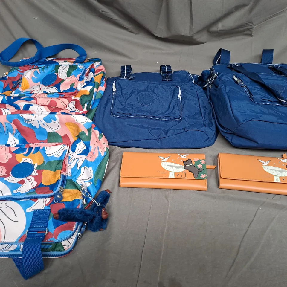 BOX OF ASSORTED BAGS FROM VARIOUS BRANDS IN VARIOUS STYLES, SIZES AND COLOURS ETC. 