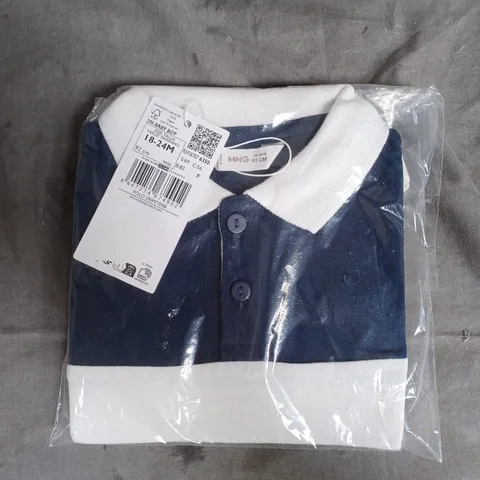 MNG STRIPED COTTON POLO SHIRT - 18-24 MONTHS