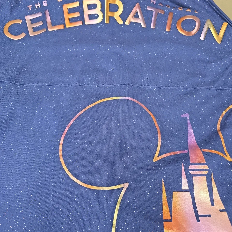 DISNEY WORLD LONG SLEEVE SWEATSHIRT IN BLUE SIZE XXL